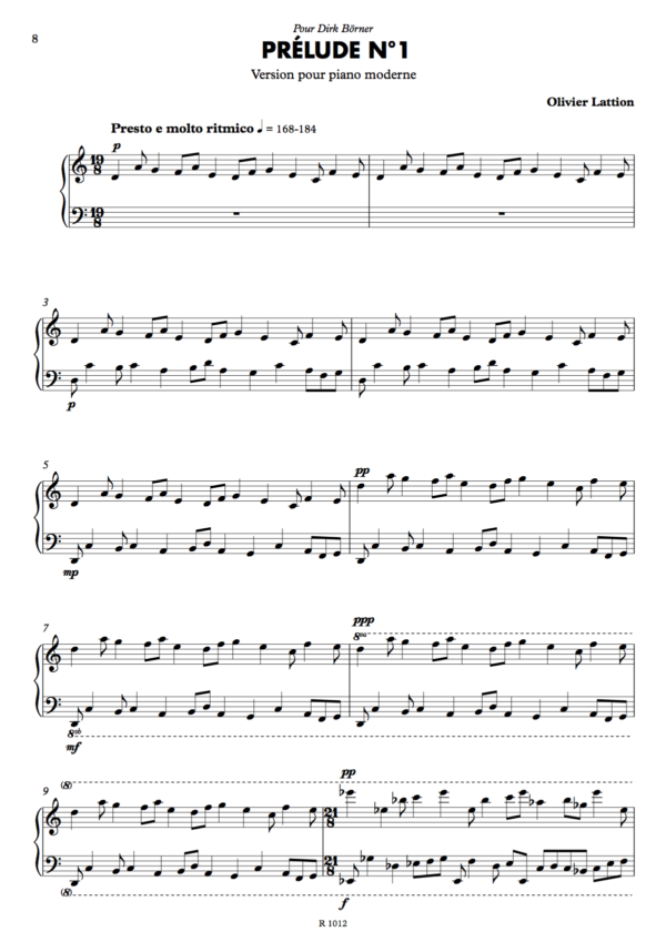 Dynamic curve prelude no. 1, page 1